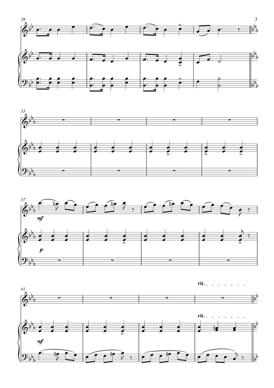 Mazurka in F Major (Op. 68 No. 3) Chamber Music scores gallery preview page 3