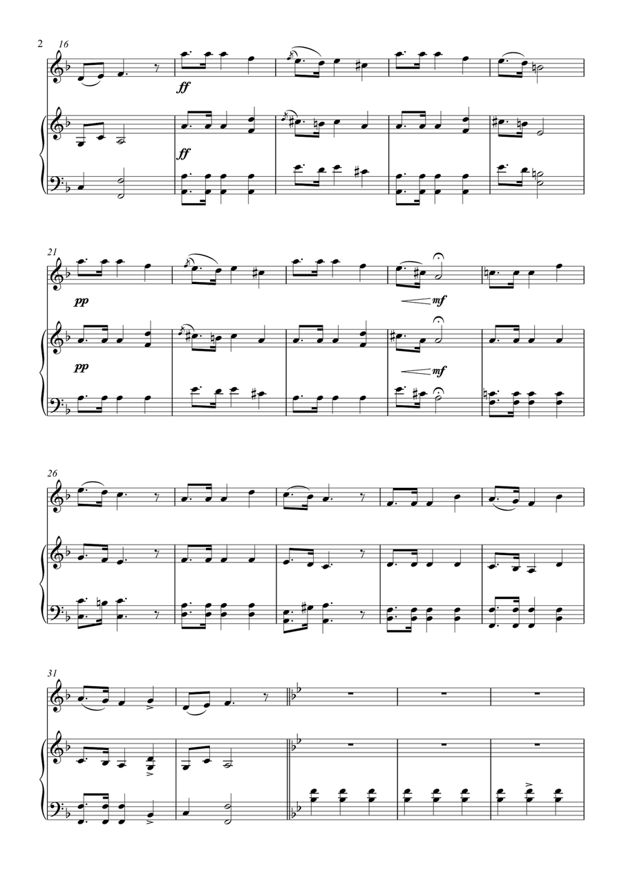 Mazurka in F Major (Op. 68 No. 3) Chamber Music scores gallery preview page 2