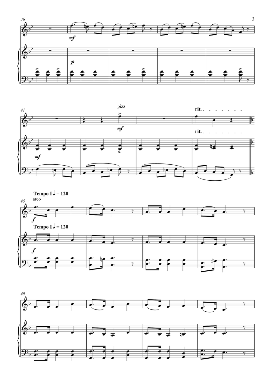 Mazurka in F Major (Op. 68 No. 3) Chamber Music scores gallery preview page 3