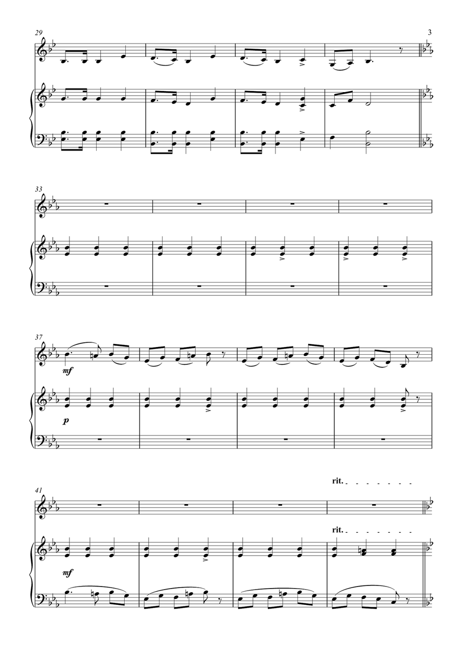 Mazurka in F Major (Op. 68 No. 3) Chamber Music scores gallery preview page 3