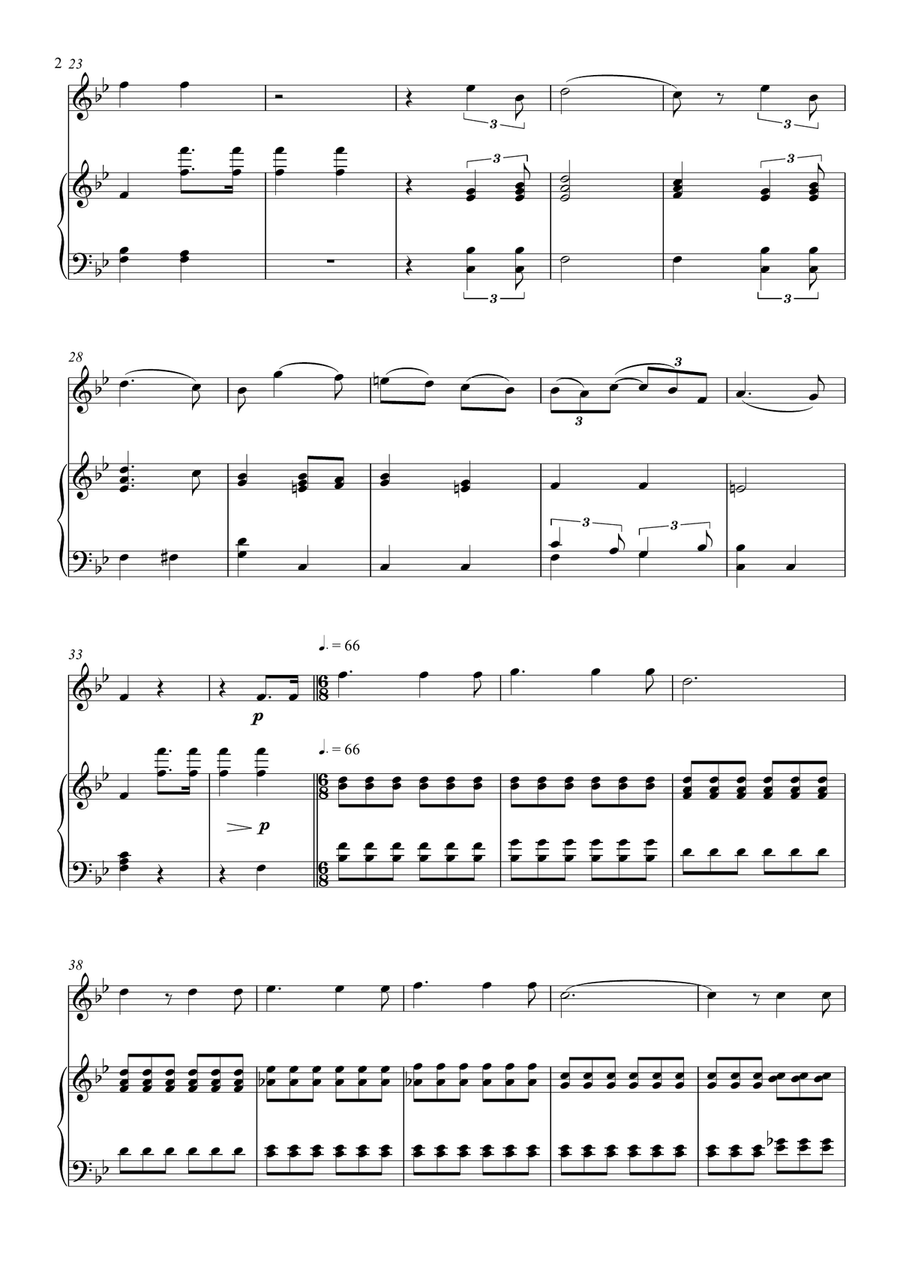 Easter Hymn (from Cavalleria Rusticana) Chamber Music scores gallery preview page 2