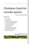 Christmas Carols for recorder quartet (d/tr/t/b) Book Two