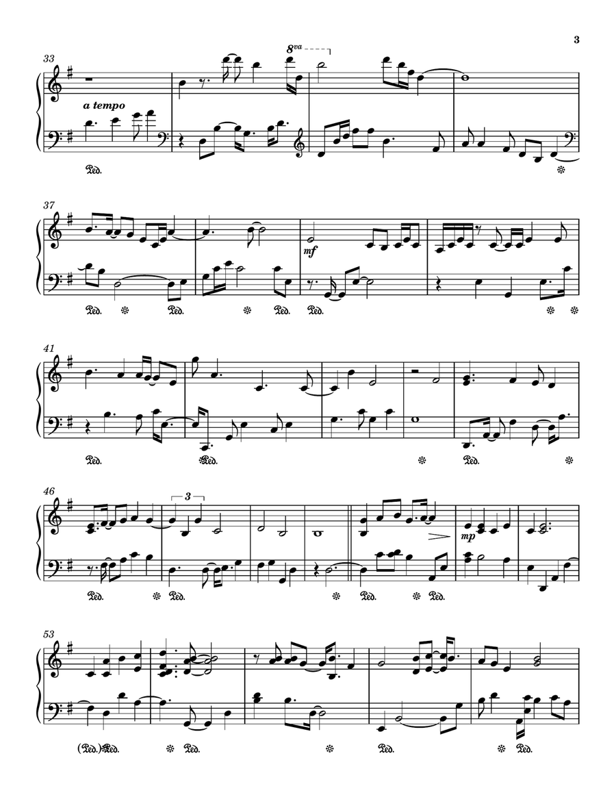 Vincent (Starry Starry Night) Piano Solo scores gallery preview page 3