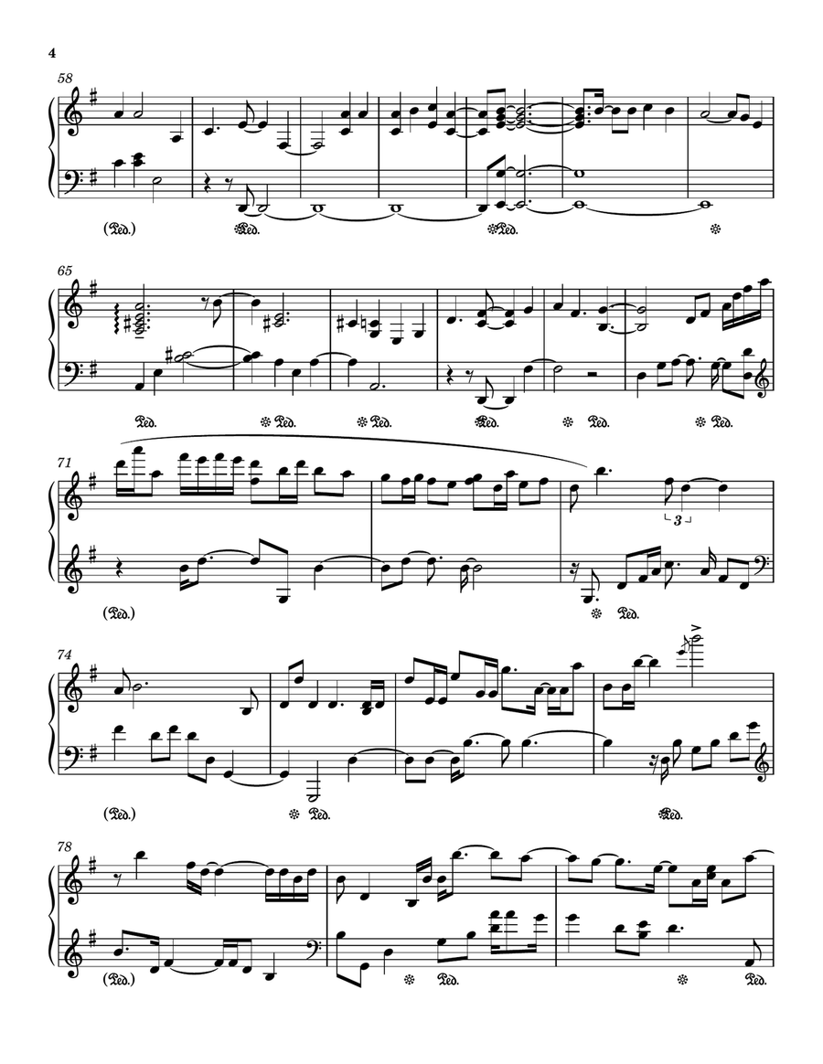 Vincent (Starry Starry Night) Piano Solo scores gallery preview page 4