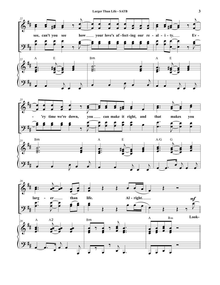 Larger Than Life 4-Part scores gallery preview page 3