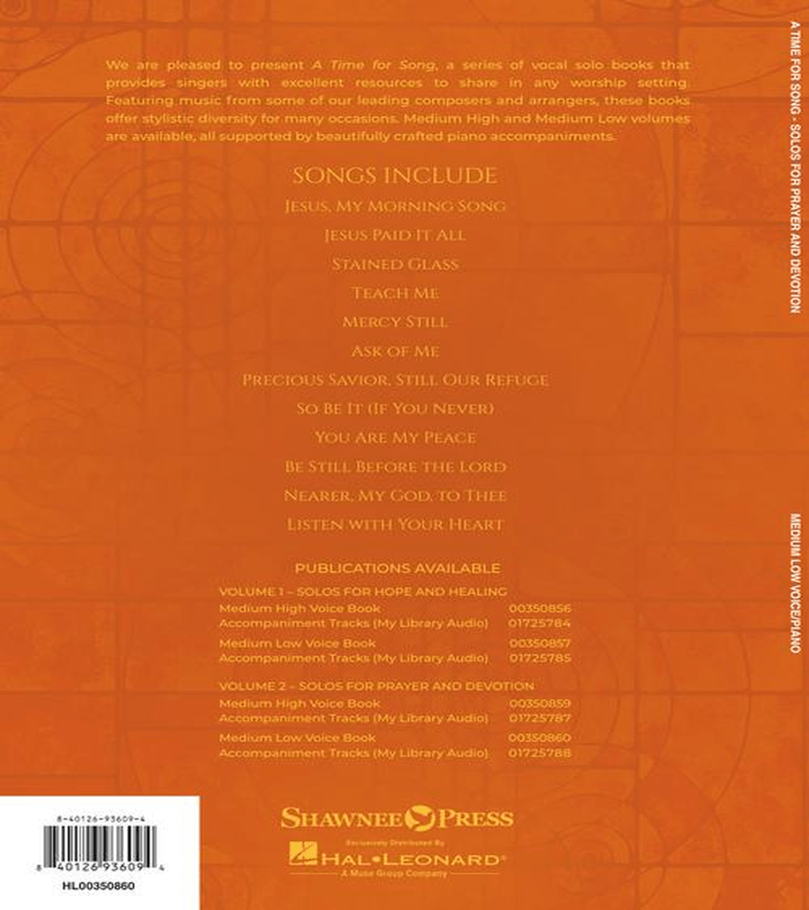 A Time for Song – Volume 2: Solos for Prayer and Devotion Choir scores gallery preview page 7