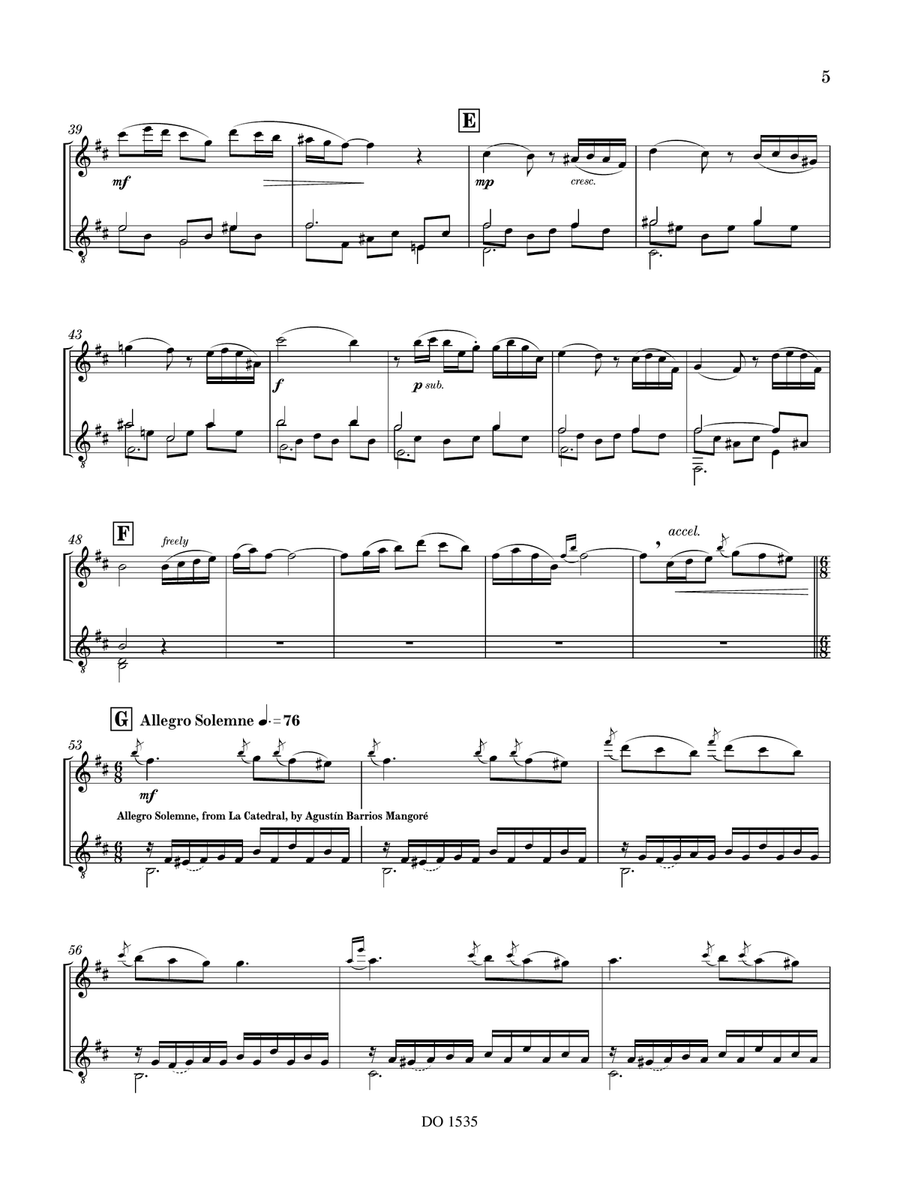 La Catedral Sumergida Flute scores gallery preview page 5