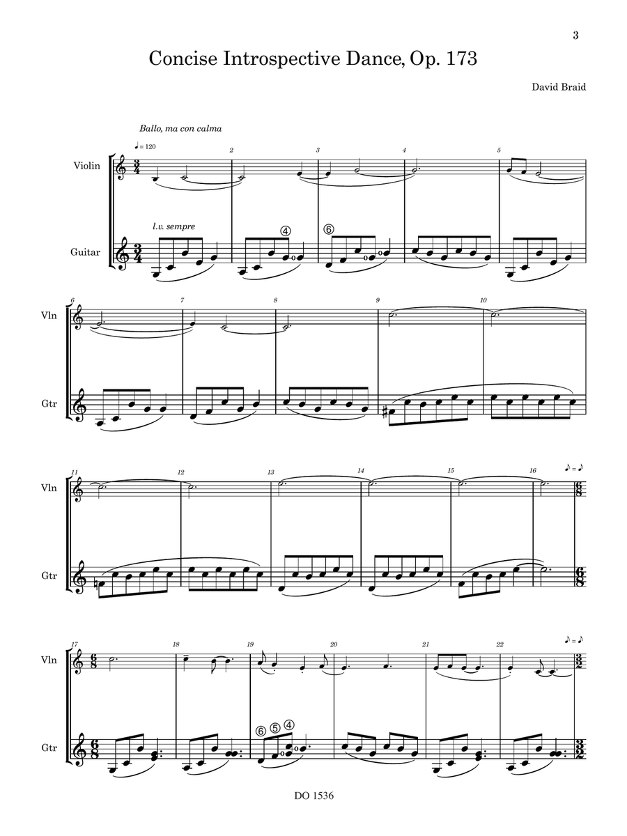 Five Moments of Lived Experience Violin scores gallery preview page 3