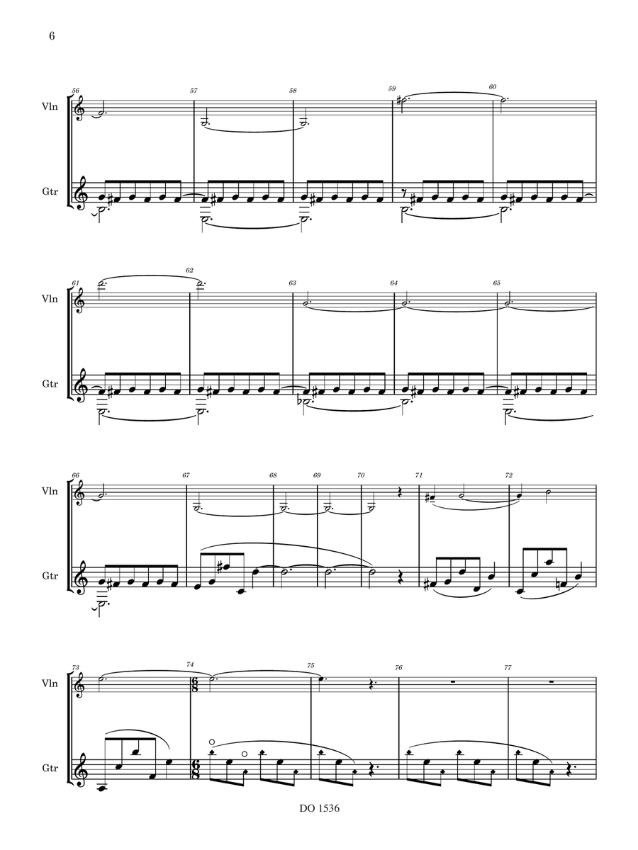Five Moments of Lived Experience Violin scores gallery preview page 6