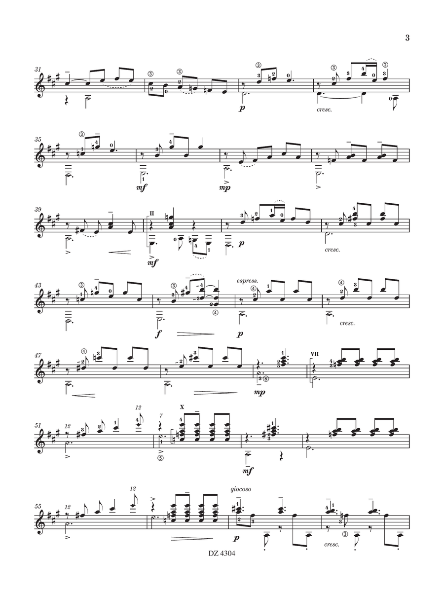 Shanghai Classical Guitar scores gallery preview page 3