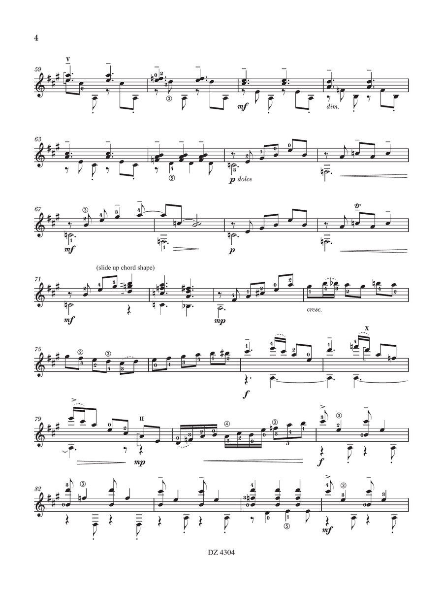 Shanghai Classical Guitar scores gallery preview page 4