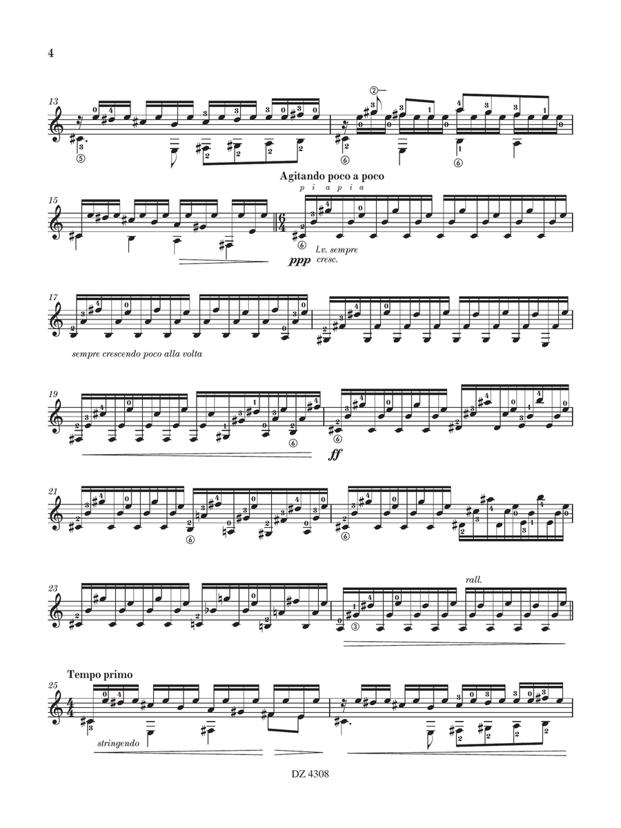 Suite No. 1 Classical Guitar scores gallery preview page 4