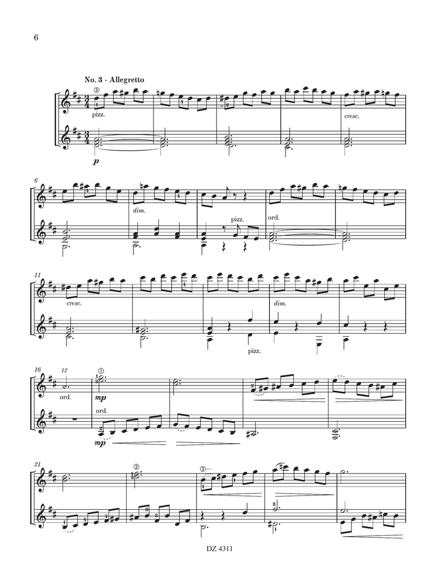 5 Easy Studies, Opus 50 Classical Guitar scores gallery preview page 6