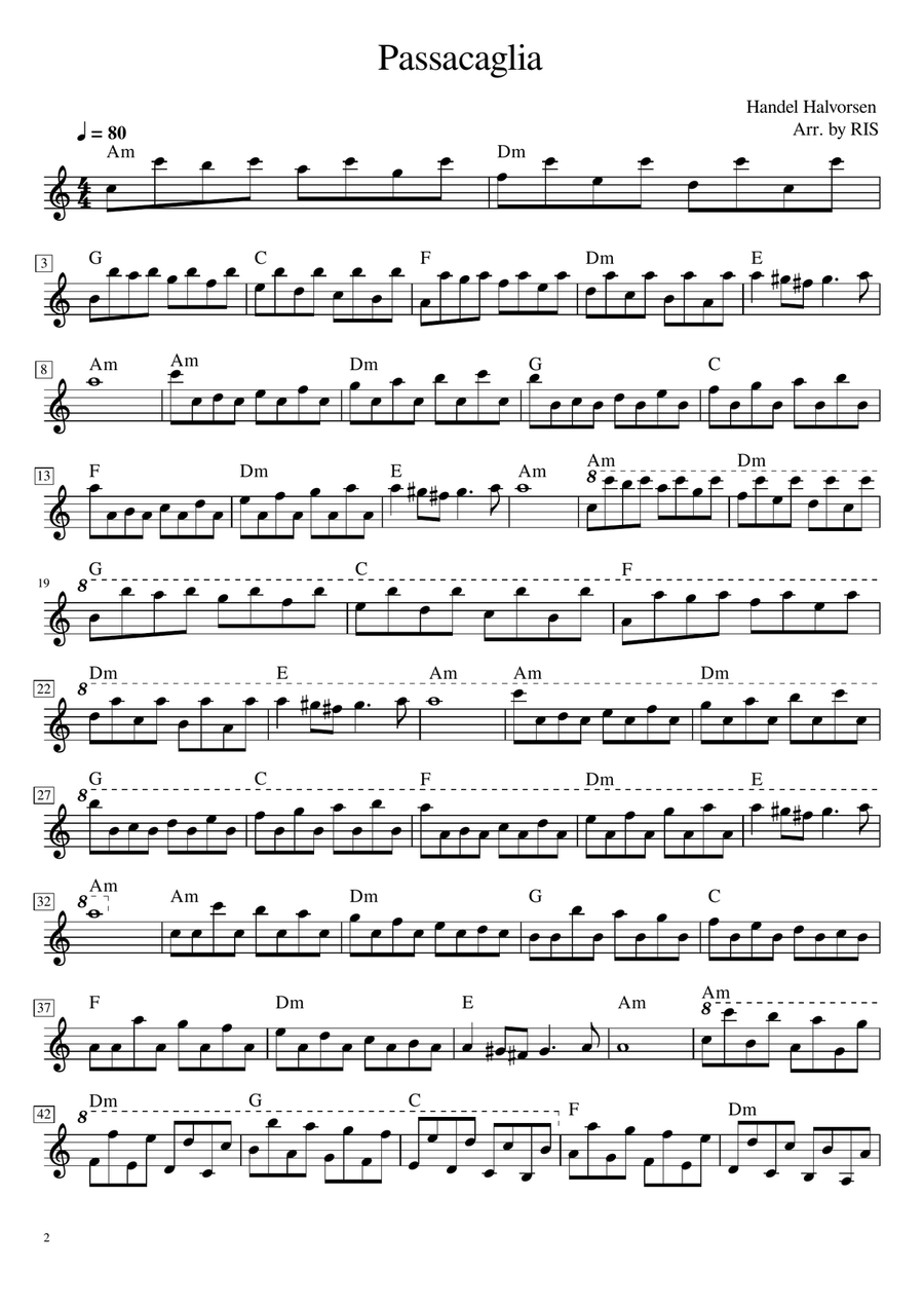 Passacagila Chamber Music scores gallery preview page 2