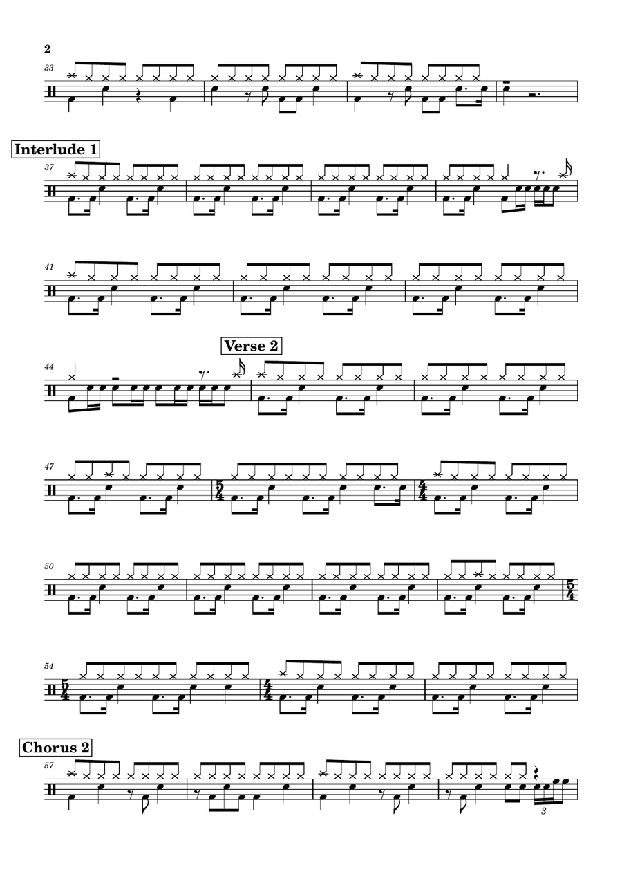 Barracuda Barracuda Drum Set scores gallery preview page 2