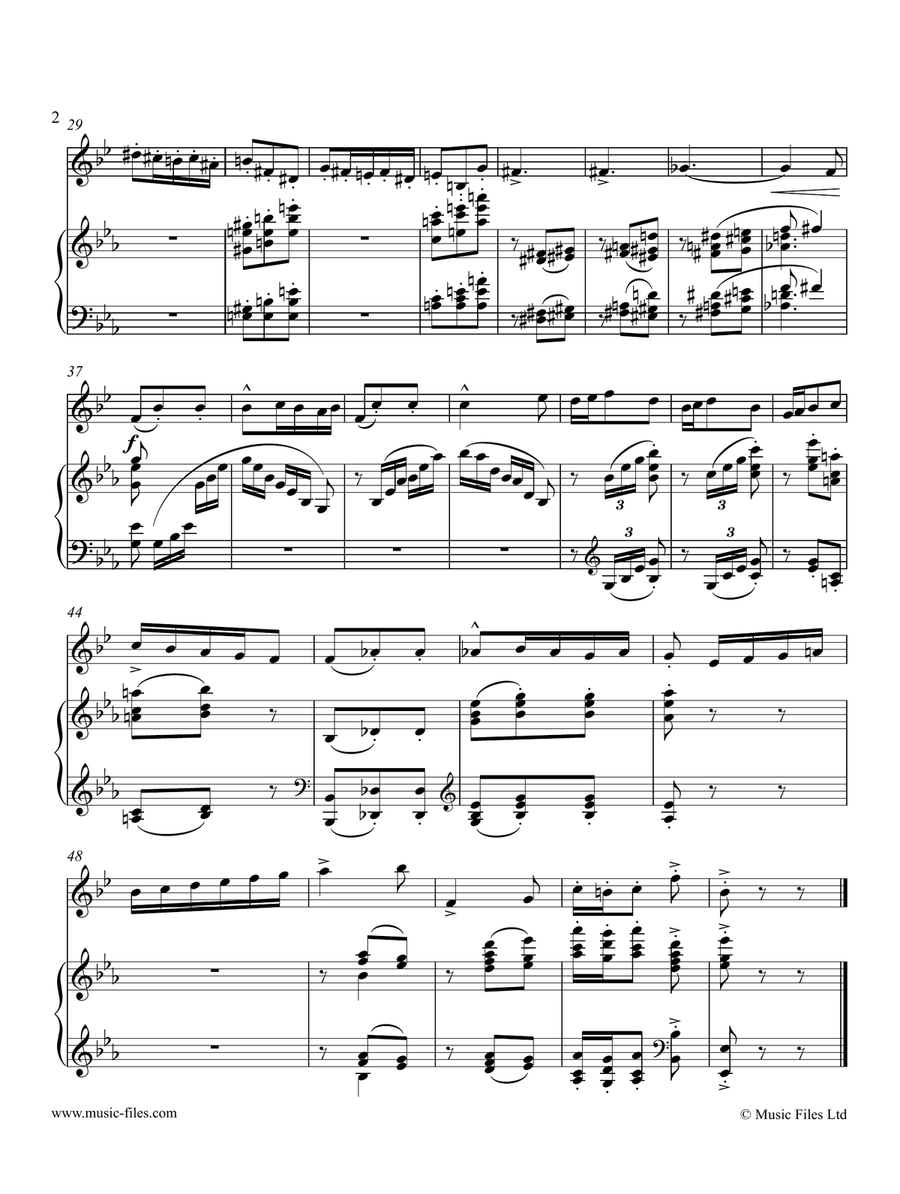 Saint-Saens: The Elephant (Carnival of the Animals) - Cor Anglais and Piano Chamber Music scores gallery preview page 2