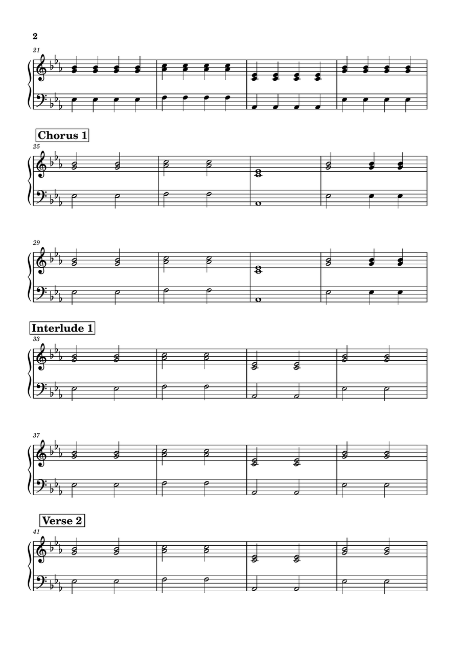 What's Up Easy Piano scores gallery preview page 2