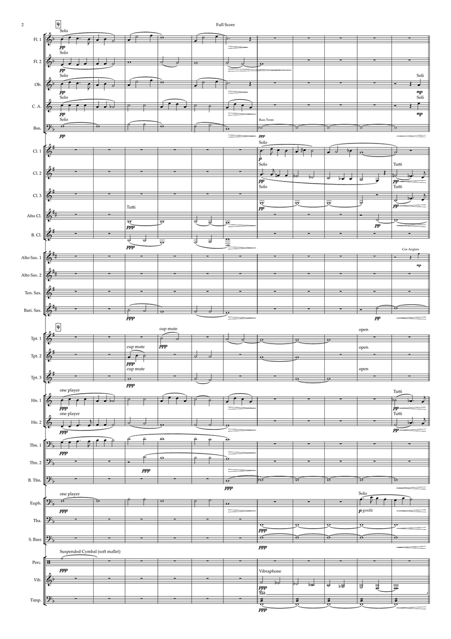 In The Bleak Midwinter Concert Band scores gallery preview page 2