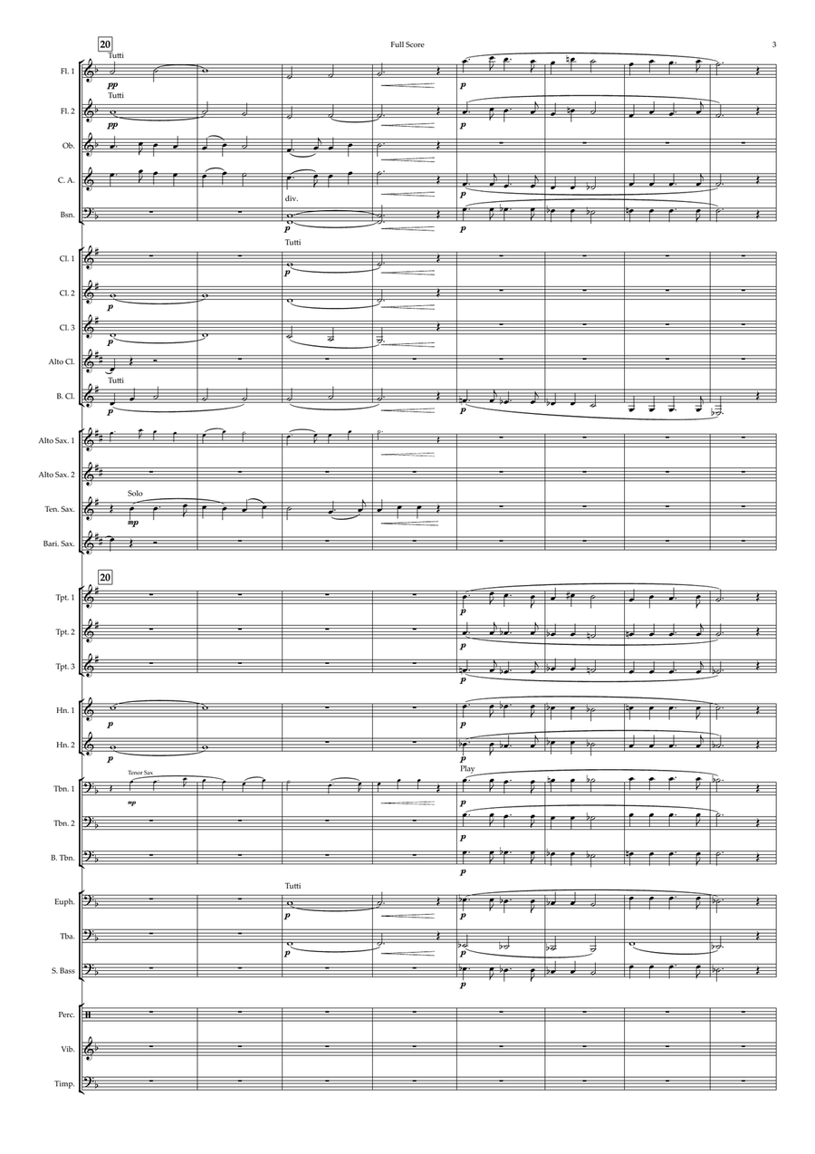In The Bleak Midwinter Concert Band scores gallery preview page 3