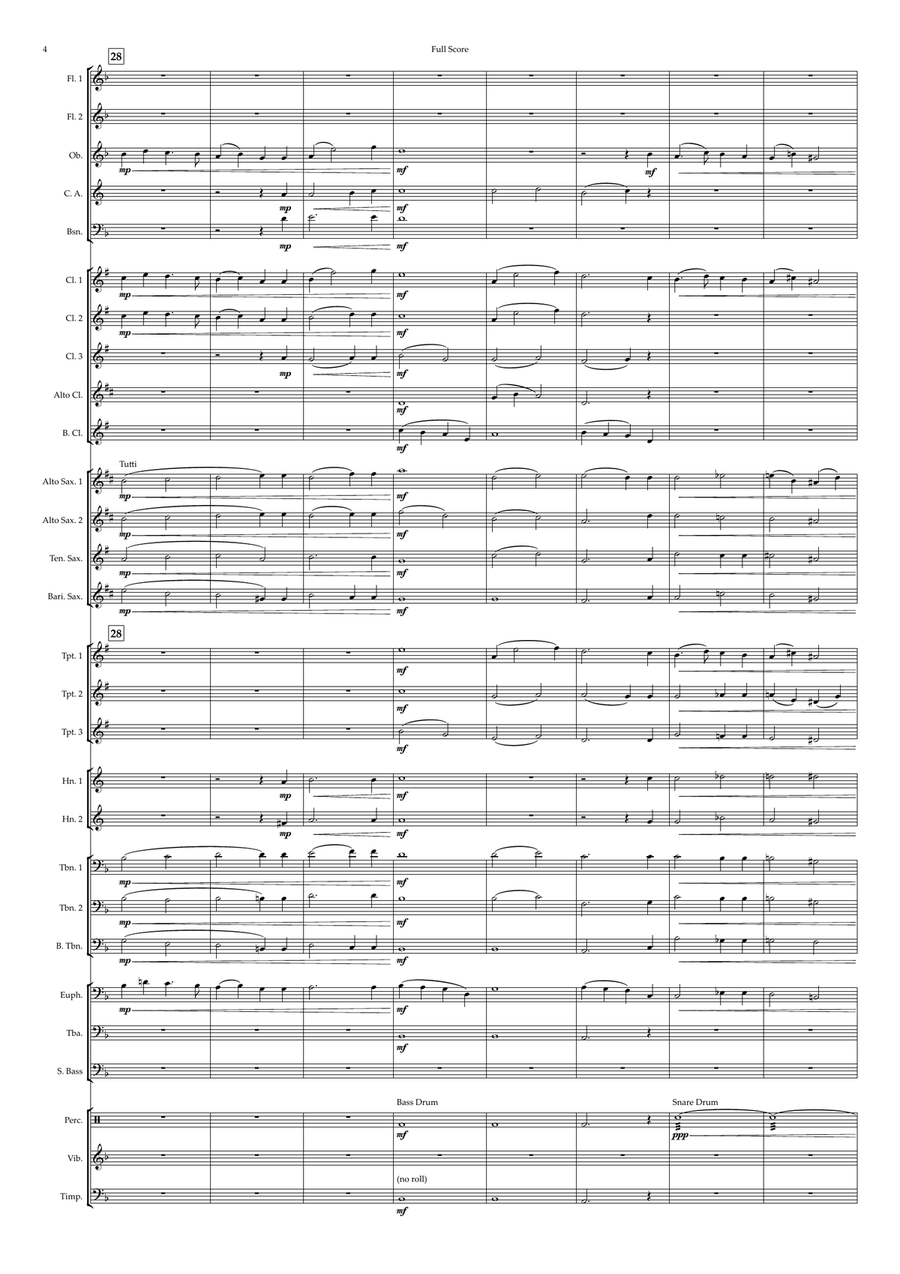 In The Bleak Midwinter Concert Band scores gallery preview page 4