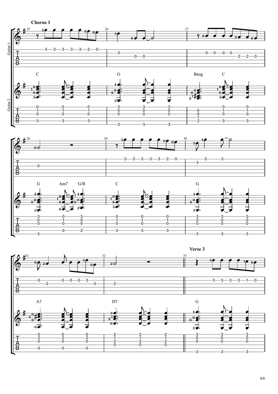 Make You Feel My Love Make You Feel My Love Guitar Ensemble scores gallery preview page 4