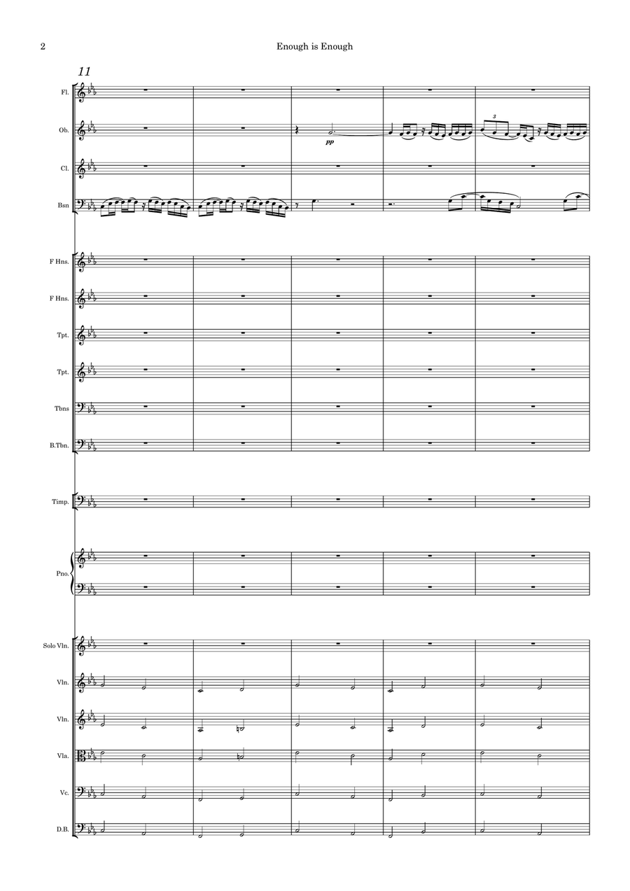 Enough is Enough Symphonic Edition Full Orchestra scores gallery preview page 2