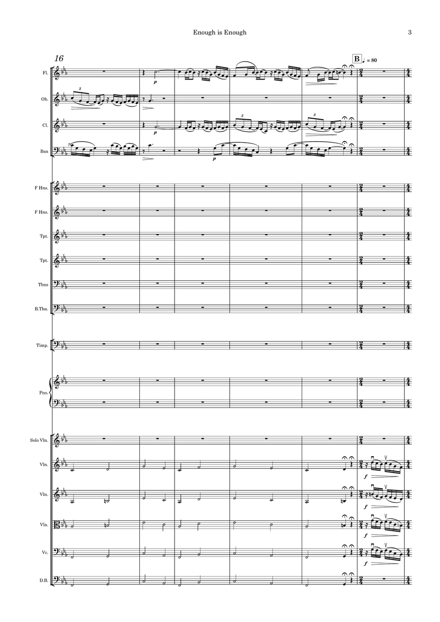 Enough is Enough Symphonic Edition Full Orchestra scores gallery preview page 3