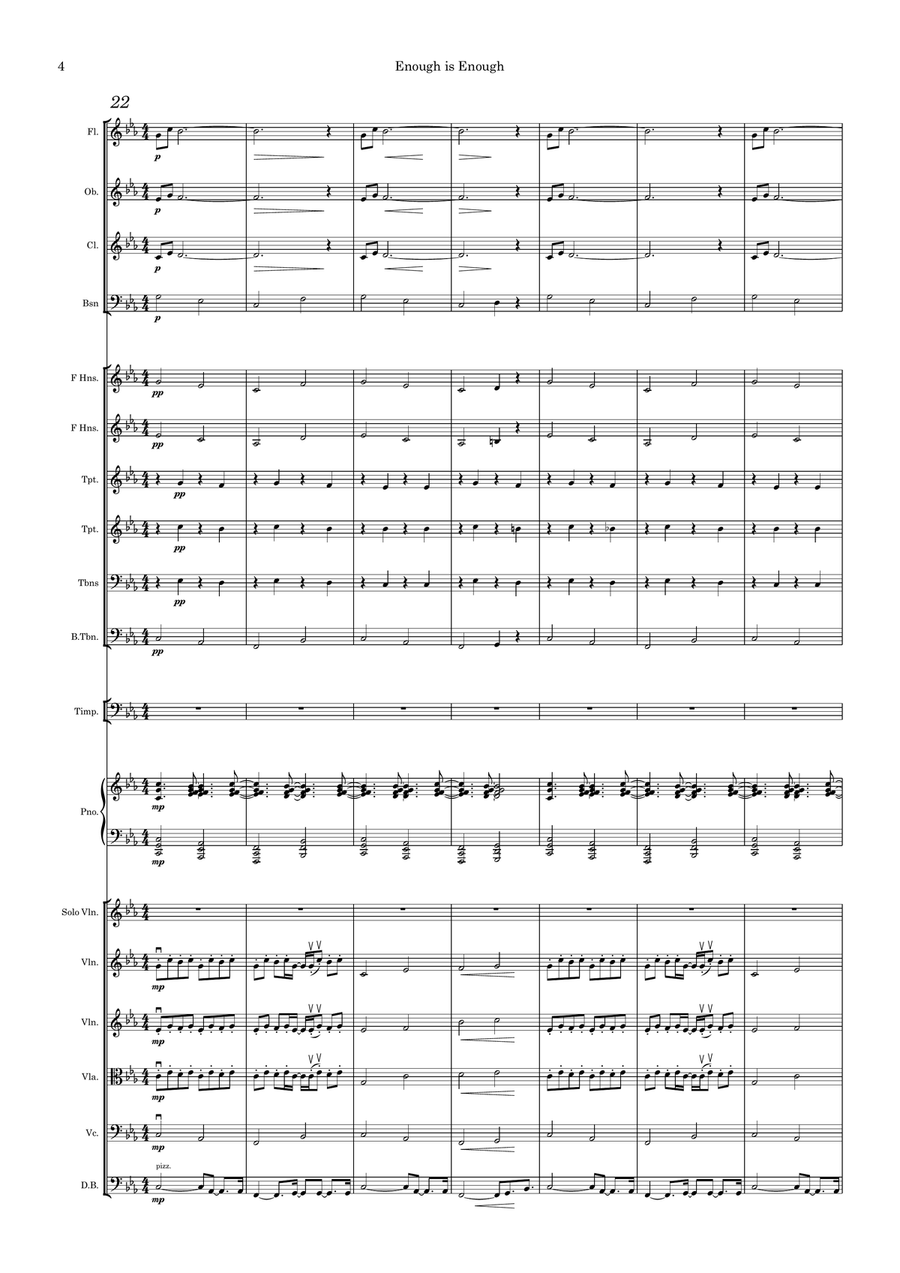 Enough is Enough Symphonic Edition Full Orchestra scores gallery preview page 4