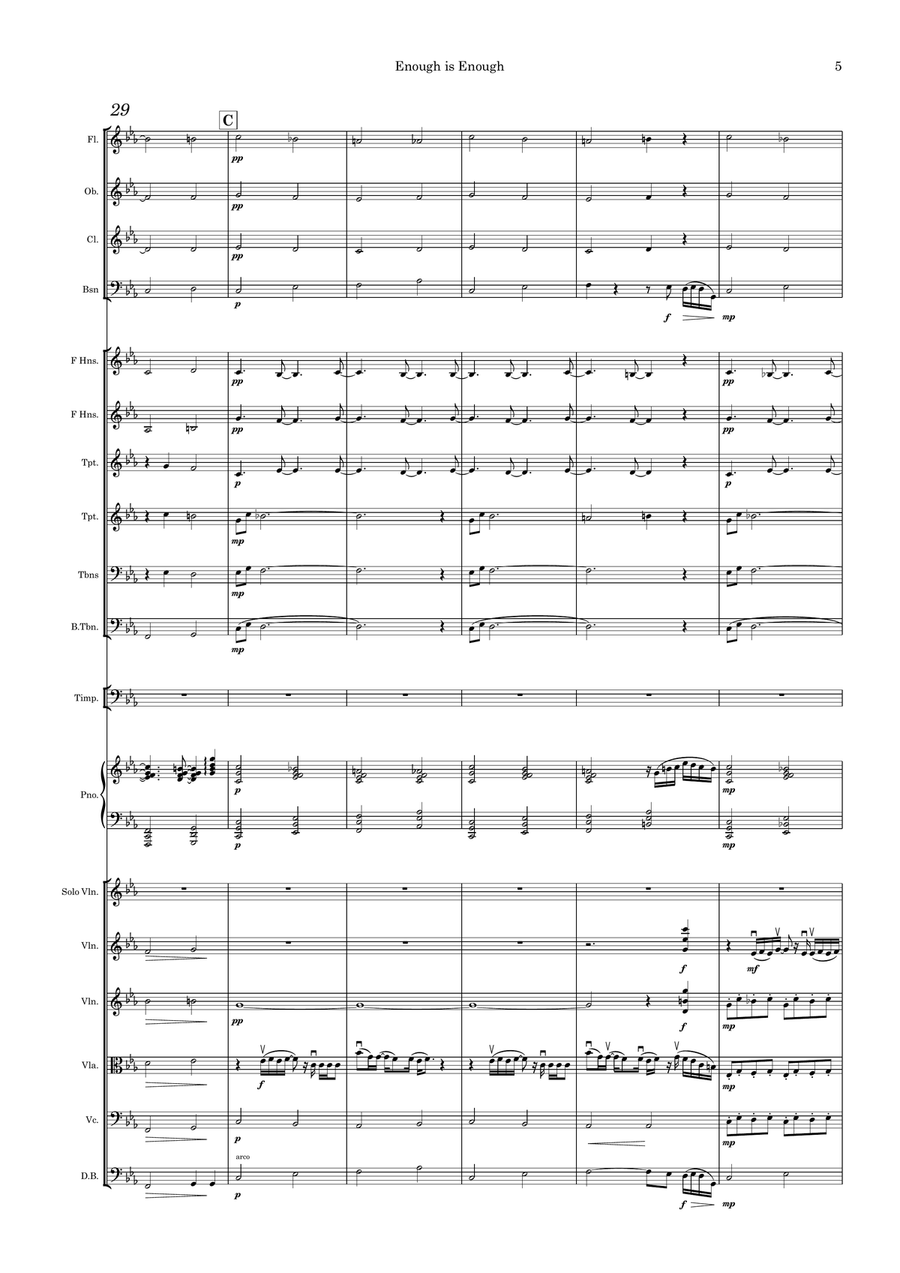 Enough is Enough Symphonic Edition Full Orchestra scores gallery preview page 5