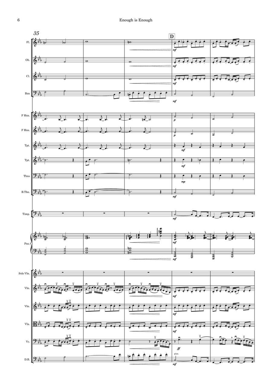 Enough is Enough Symphonic Edition Full Orchestra scores gallery preview page 6