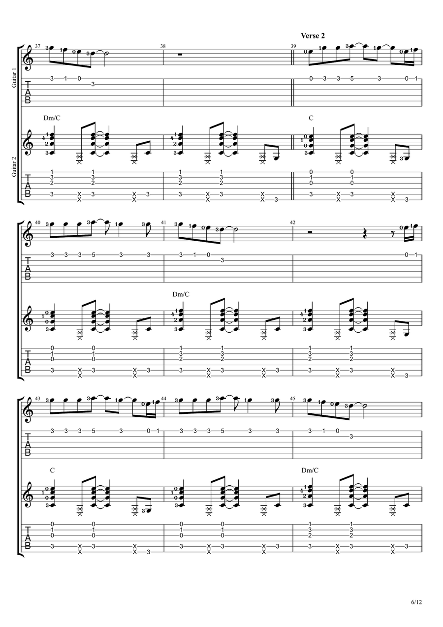 If Ever You're In My Arms Again Guitar Ensemble scores gallery preview page 6