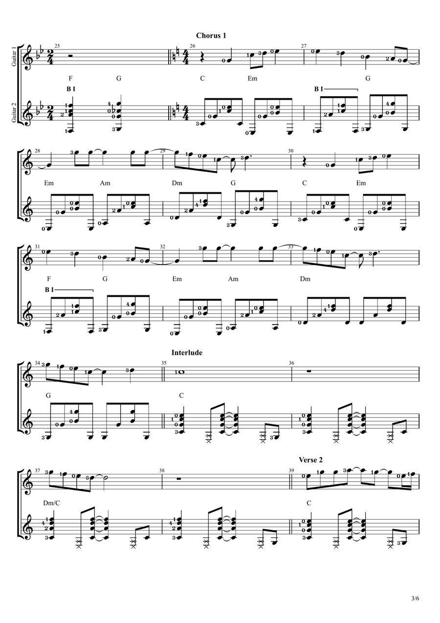 If Ever You're In My Arms Again Acoustic Guitar scores gallery preview page 3