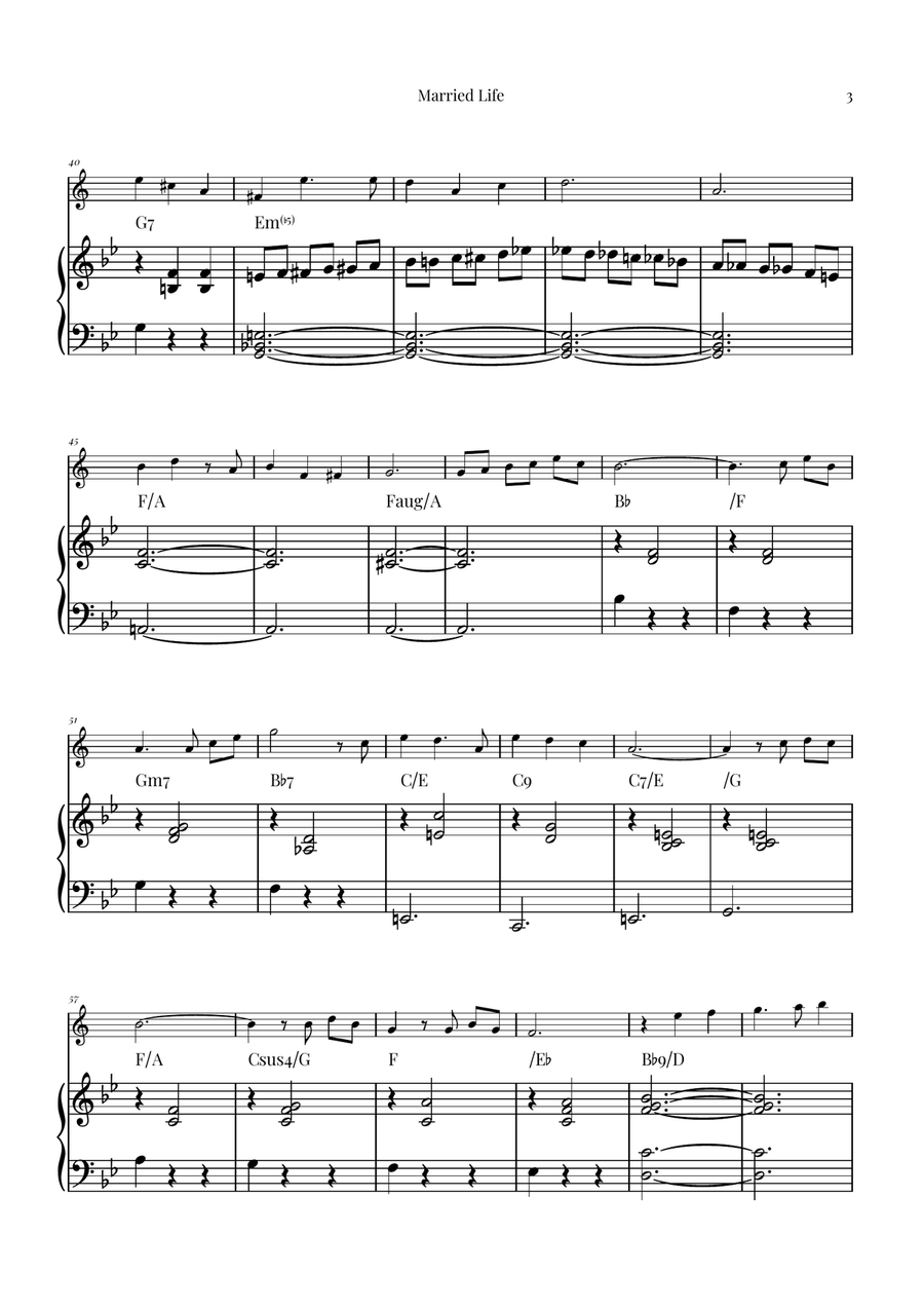 Married Life Soprano Saxophone scores gallery preview page 3