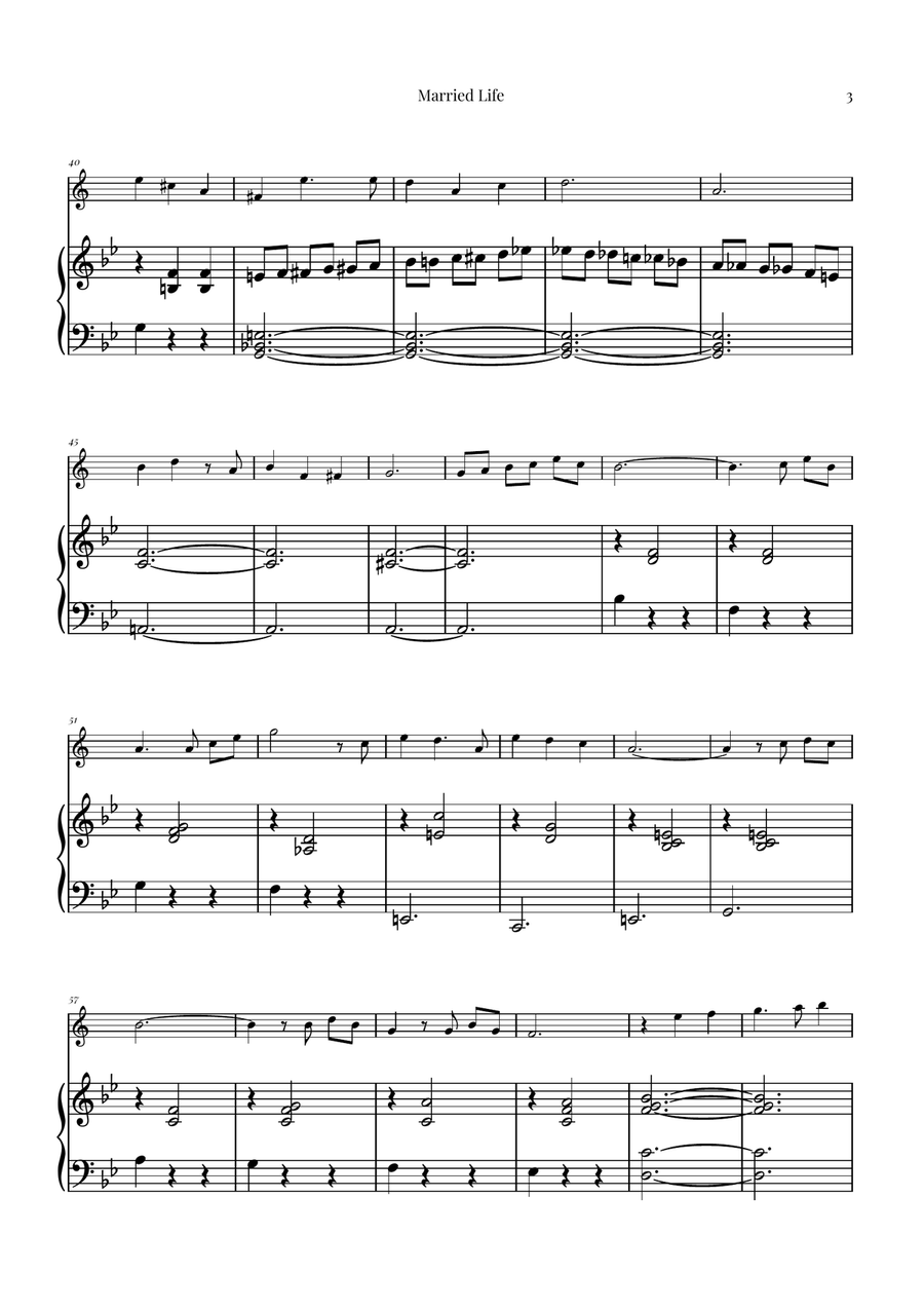 Married Life Soprano Saxophone scores gallery preview page 3