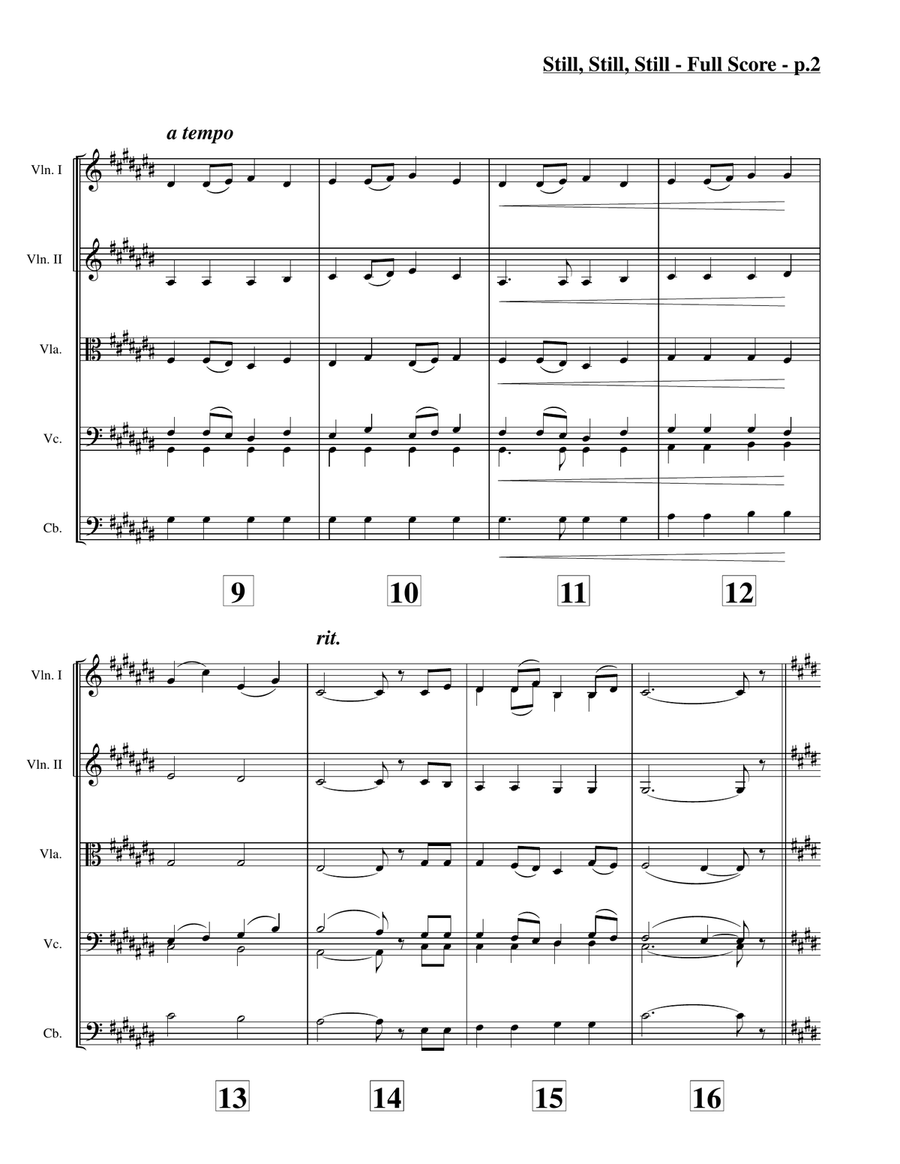 Still, Still, Still (String Orchestra) String Orchestra scores gallery preview page 3