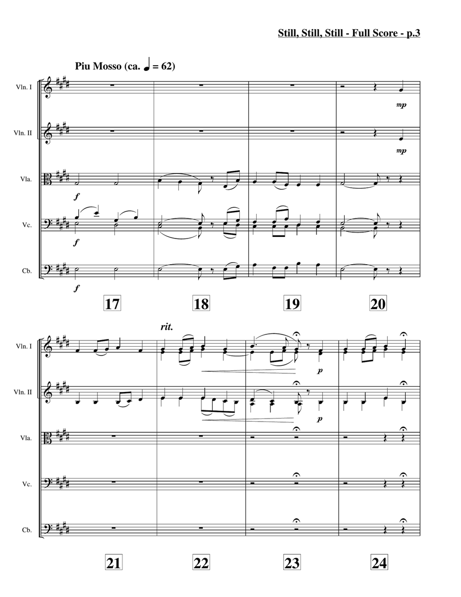 Still, Still, Still (String Orchestra) String Orchestra scores gallery preview page 4