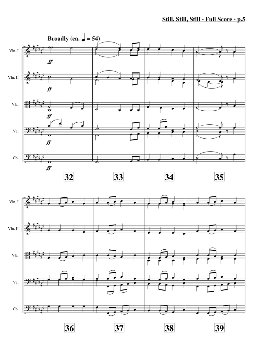 Still, Still, Still (String Orchestra) String Orchestra scores gallery preview page 6