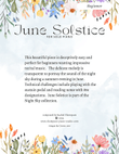 June Solstice