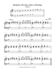 Brethren, We Have Met to Worship (2 octave handbells