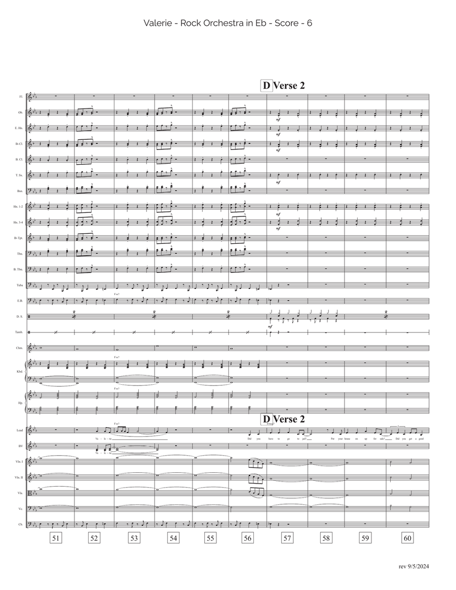 Valerie Full Orchestra scores gallery preview page 6