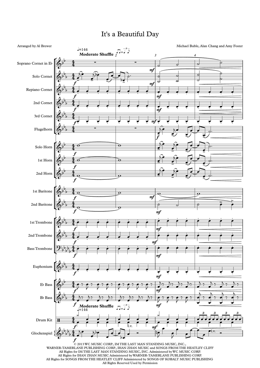 It's A Beautiful Day Brass Band scores gallery preview page 2