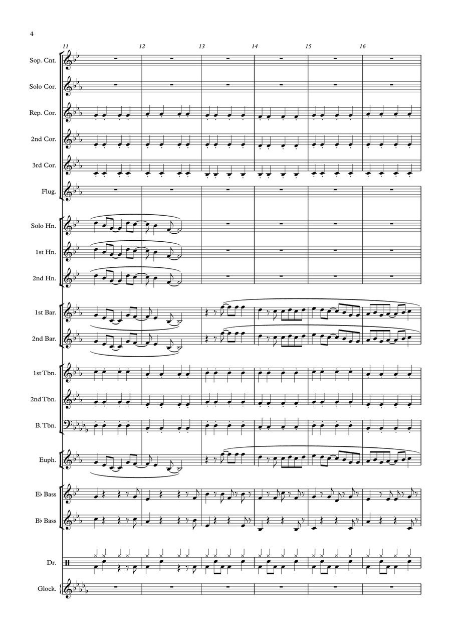 It's A Beautiful Day Brass Band scores gallery preview page 4