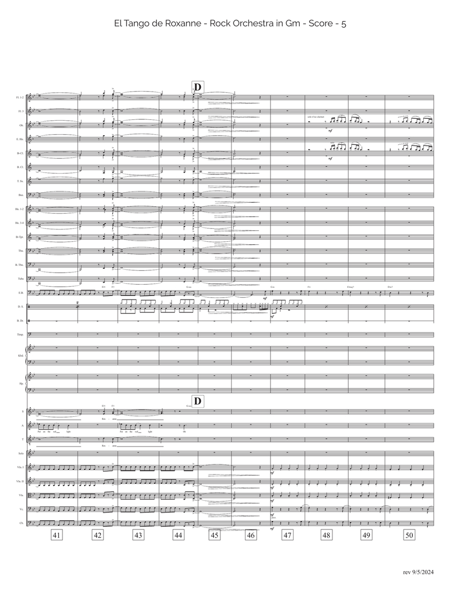 El Tango De Roxanne Full Orchestra scores gallery preview page 5