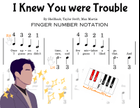 I Knew You Were Trouble Easy Piano scores gallery preview page 5