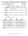 Grace Abounds for SSAB Choir, Violin & Worship Band
