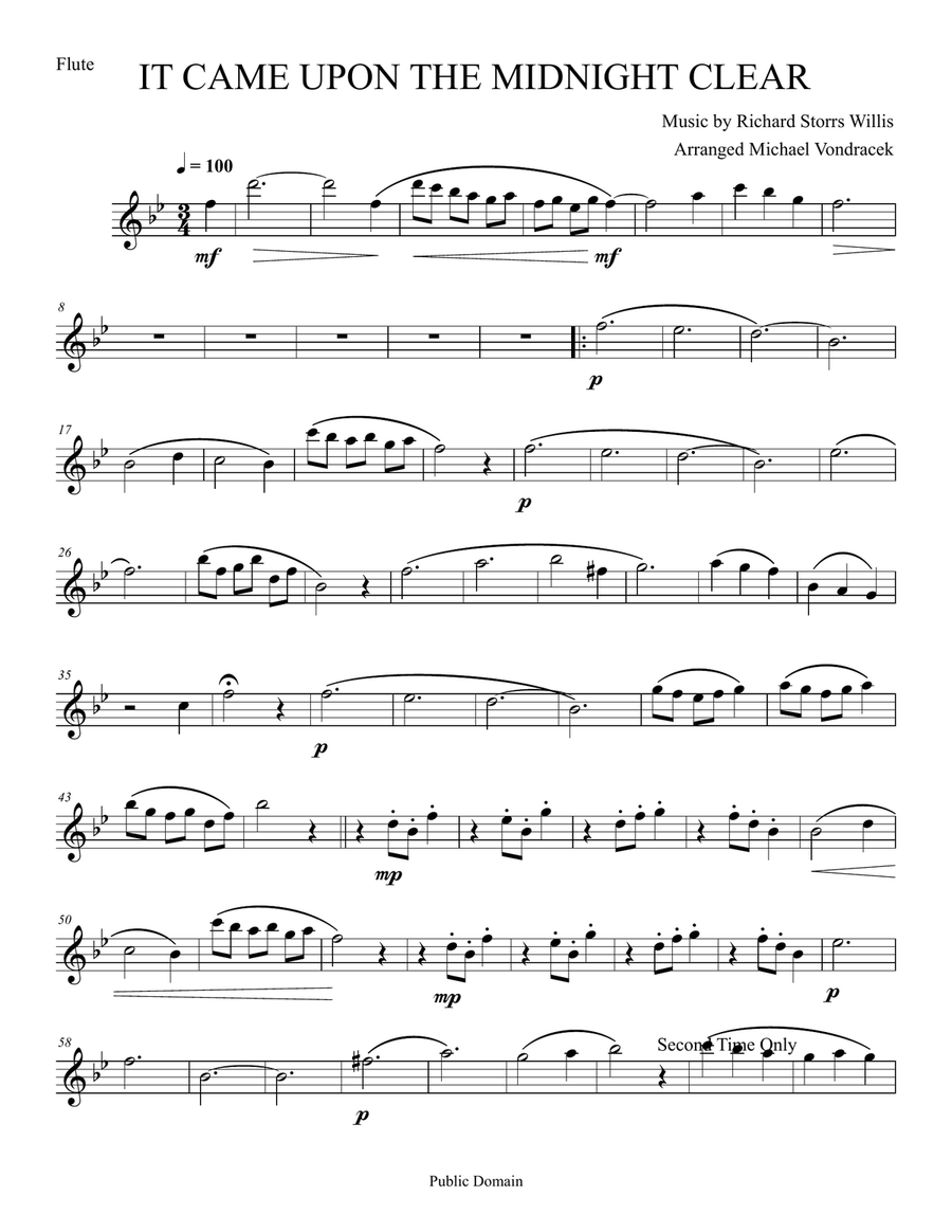 IT CAME UPON A MIDNIGHT CLEAR Woodwind Quintet scores gallery preview page 2