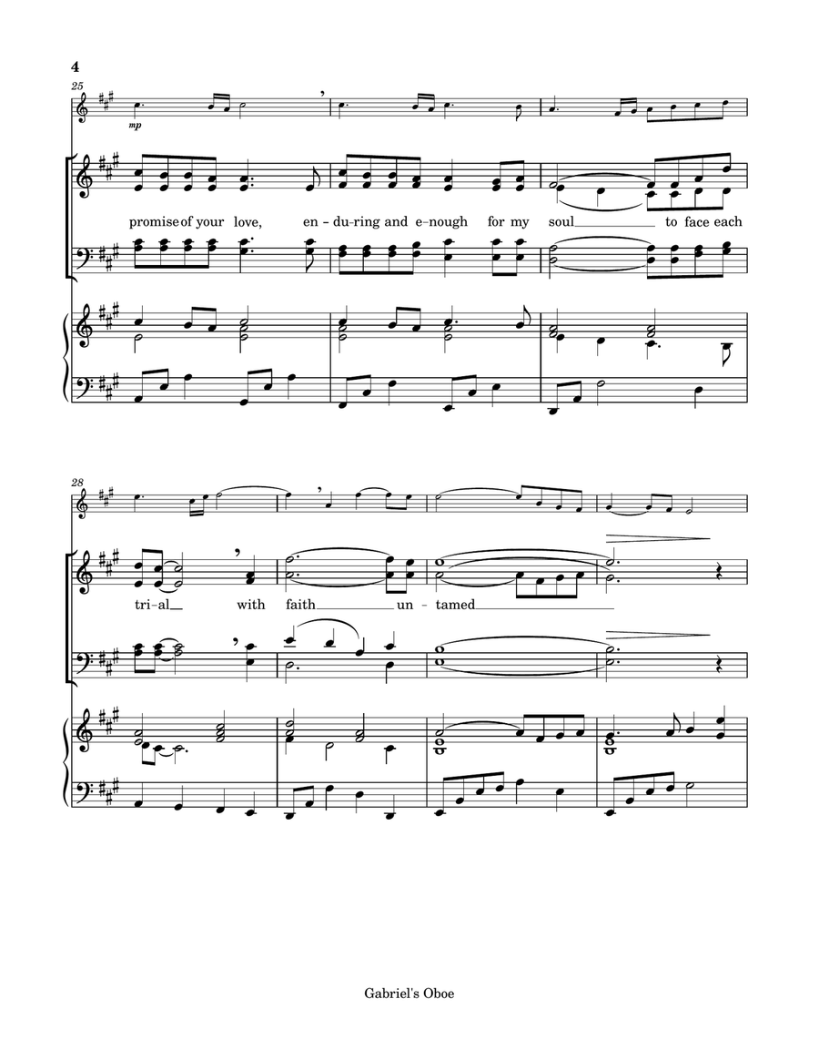 Gabriel's Oboe Gabriel's Oboe 4-Part scores gallery preview page 4