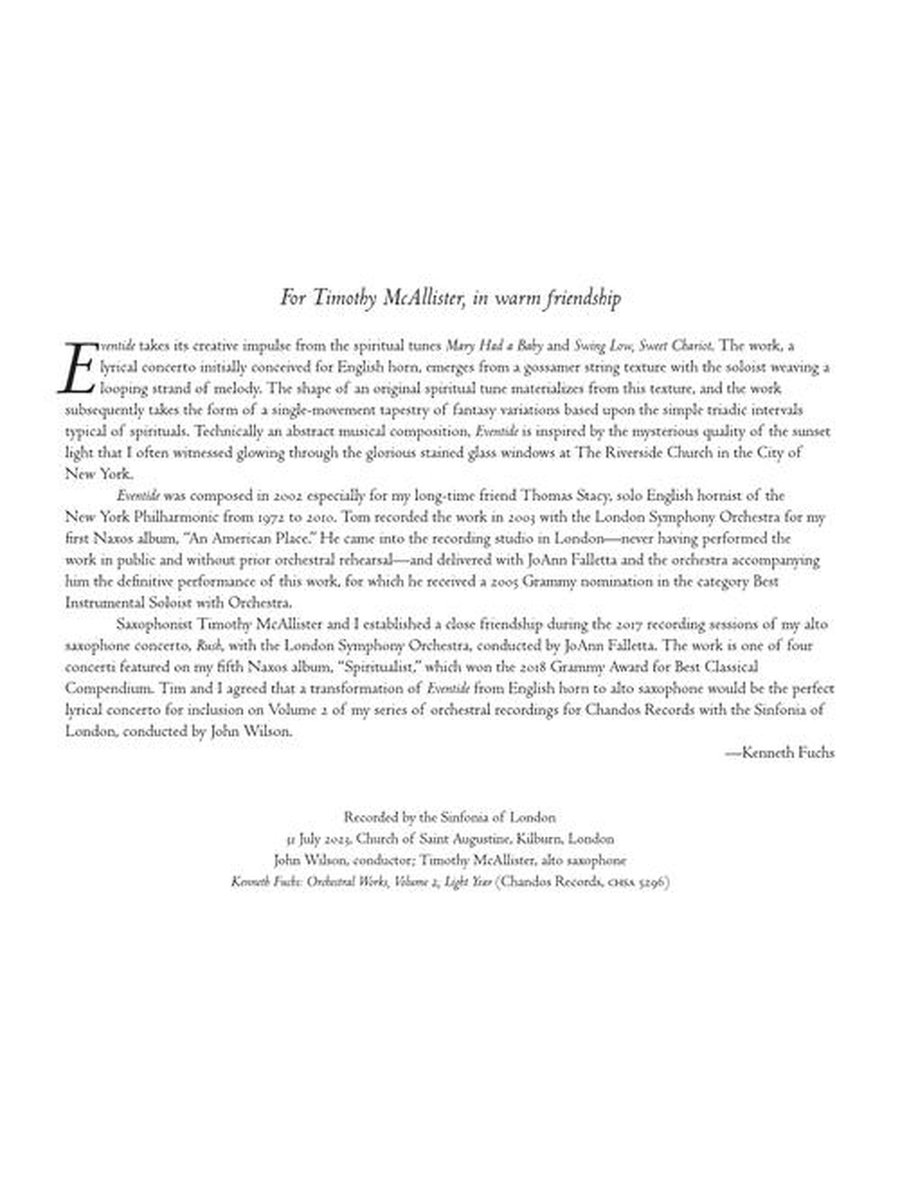 Eventide Eventide Alto Saxophone scores gallery preview page 3