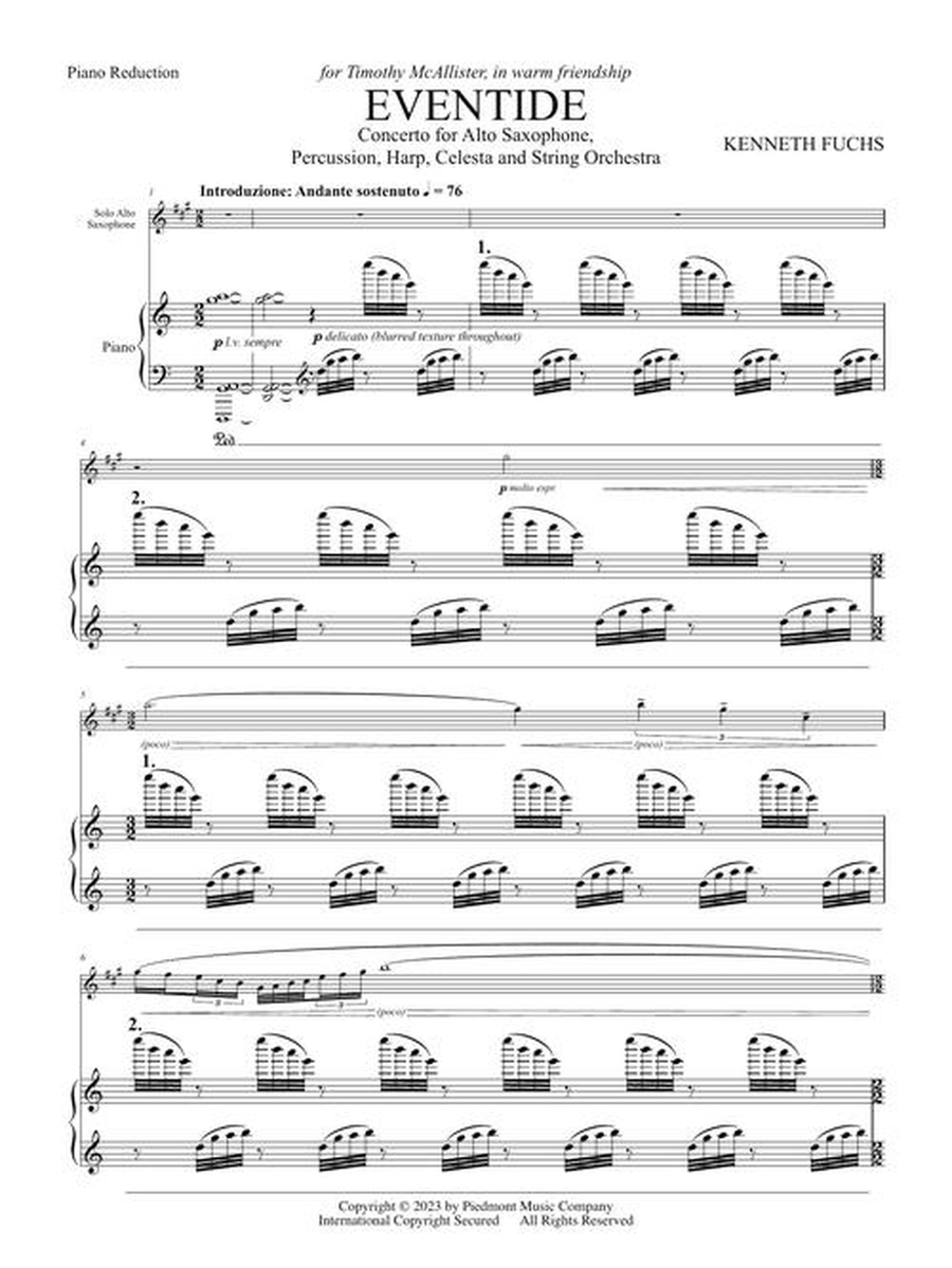 Eventide Eventide Alto Saxophone scores gallery preview page 4