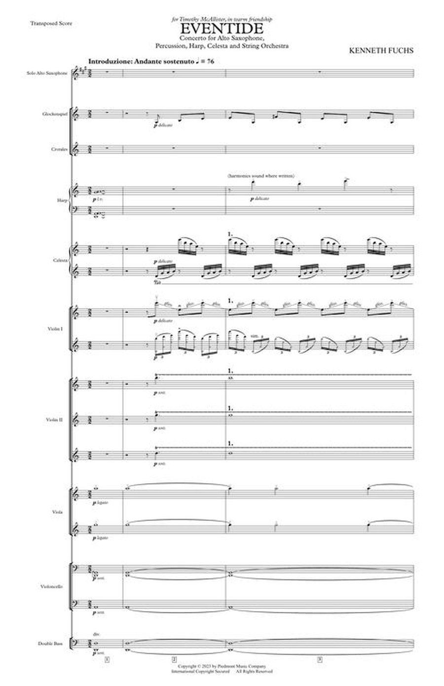 Eventide (Full Score) Eventide (Full Score) Alto Saxophone scores gallery preview page 4